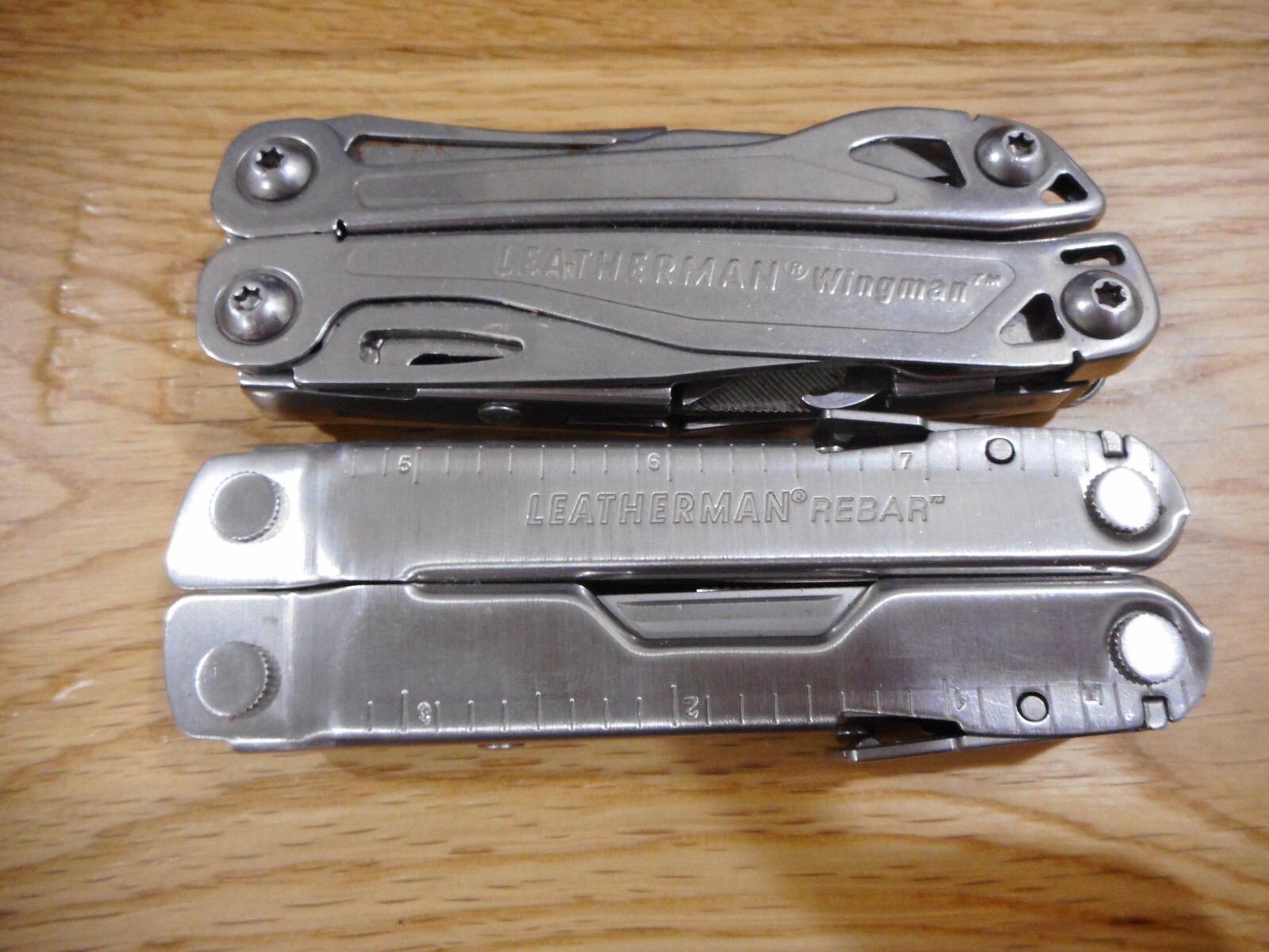 Leatherman Wingman or Rebar leather sheath. Plain flap. Sheath only.