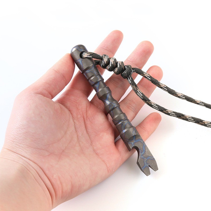 Titanium Crowbar Keychain Multi Functional Compact