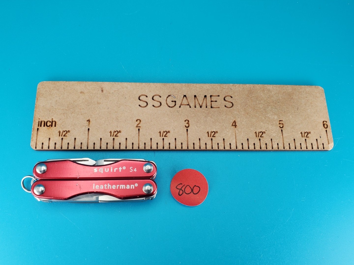 Leatherman Squirt S4 Multi-Tool, Key Ring, Retired, RED!