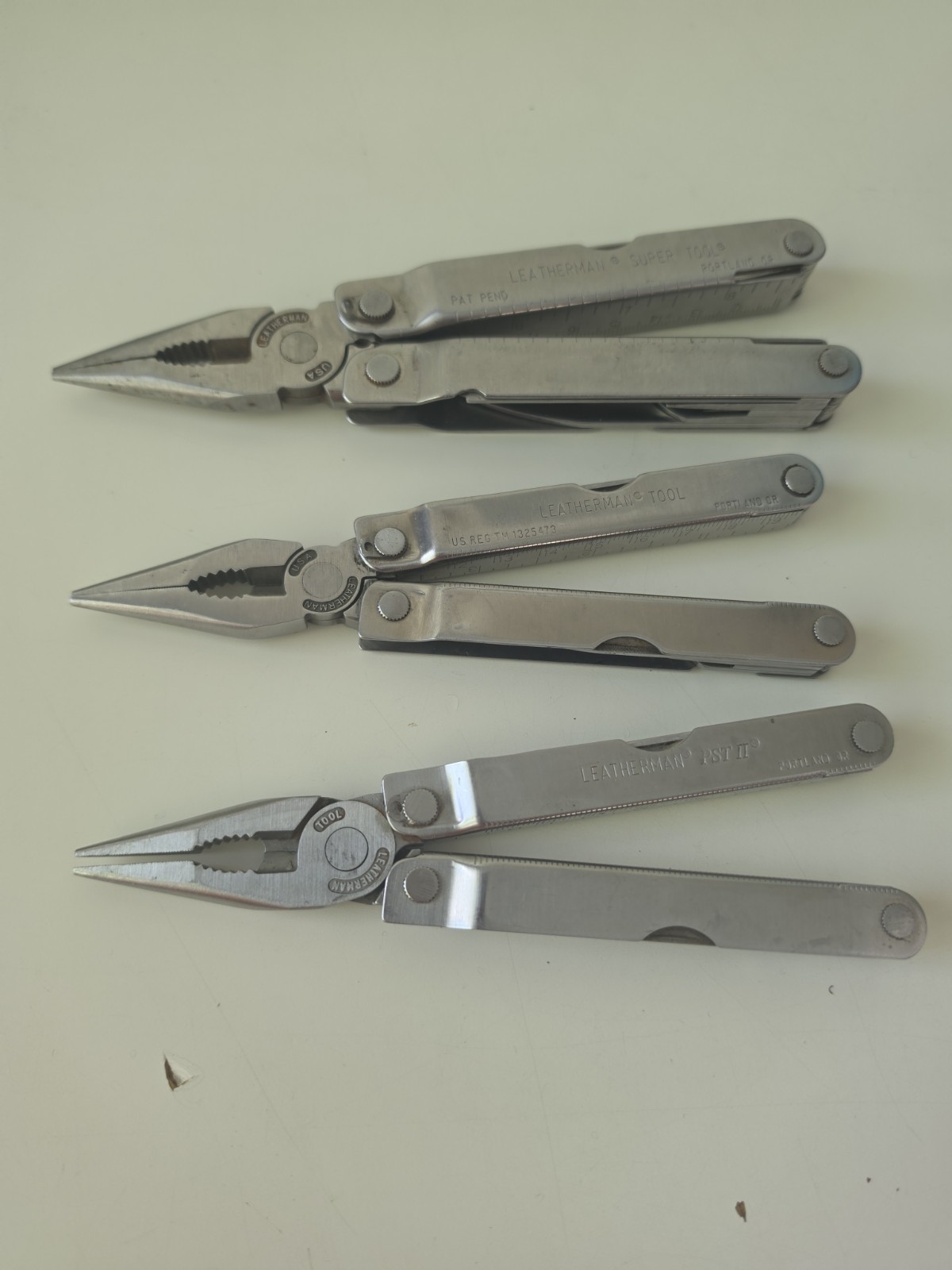 Lot Of 3 LEATHERMAN Multi Tools With 2 Leather Sheaths