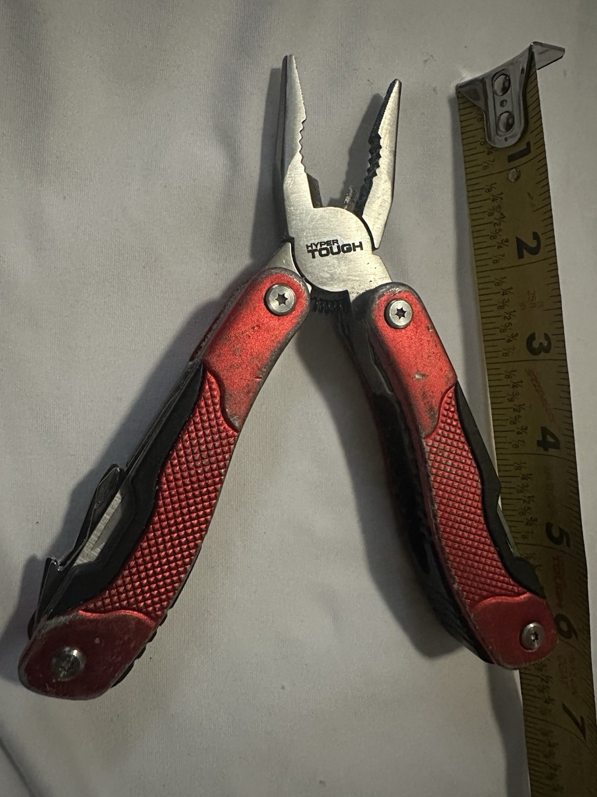 Hyper Tough 12 In One Multitool 4” Closed With Pliers All Metal