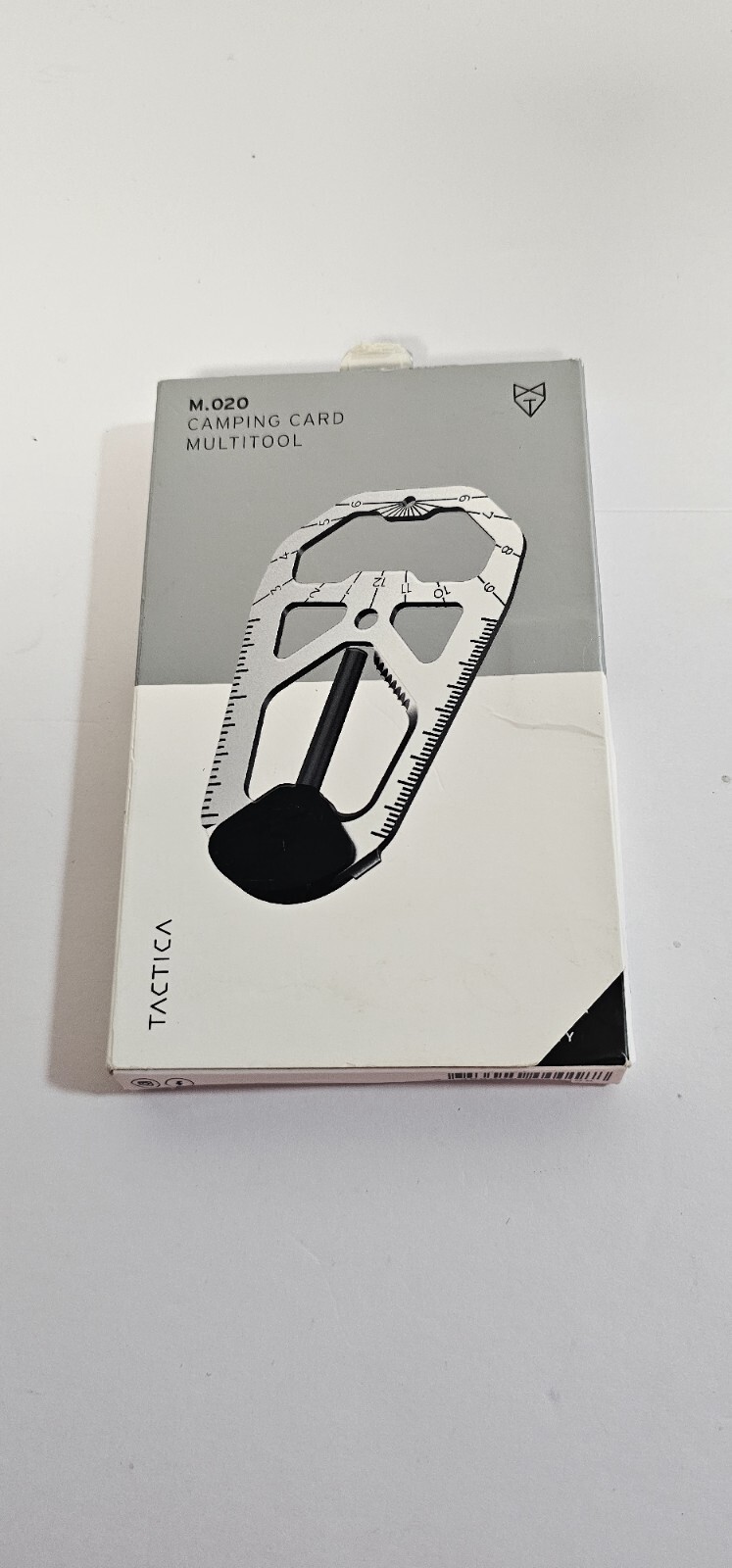 TACTICA M020 Camping Tool Card Black with Ferro Rod Titanium Multi Tool Outdoor