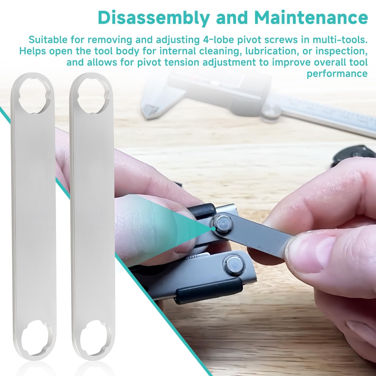 (2-Pack 4-Lobe Flat Wrench, with Gerber MP400, MP600, and Center-Drive Multi-…