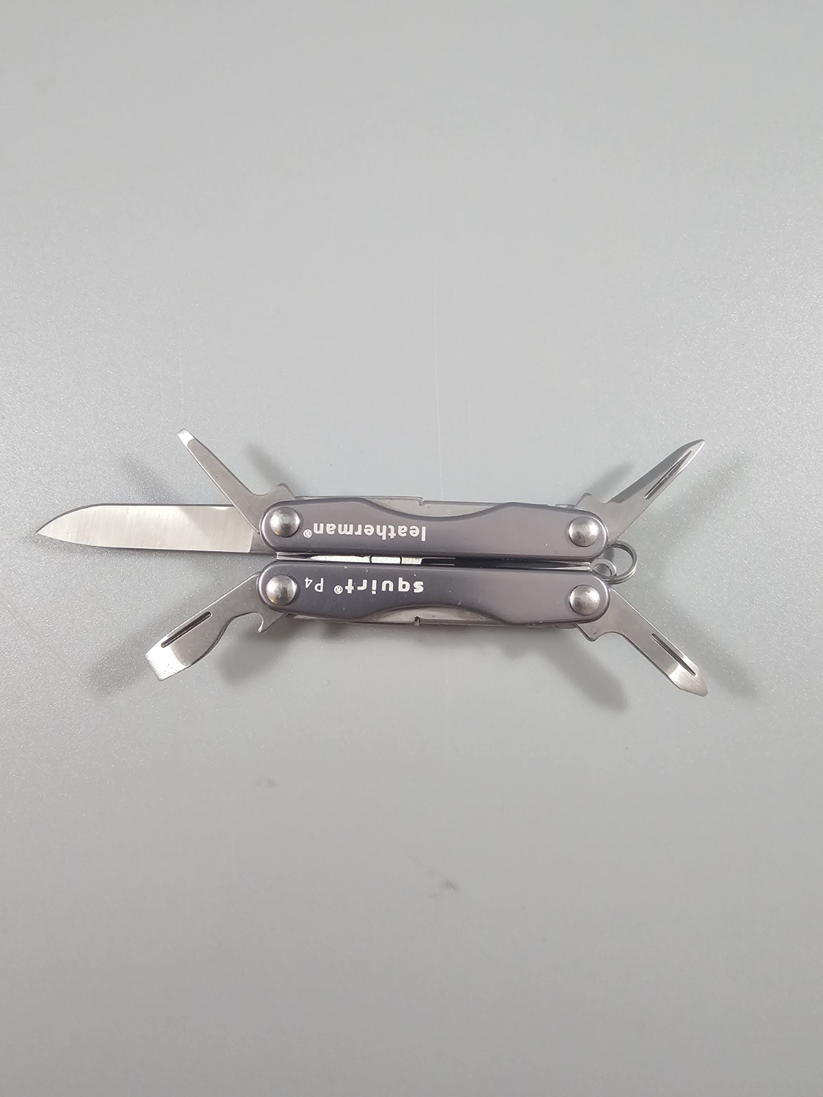 Leatherman Squirt P4 UTAH NATIONAL GUARD Gray Multi-tool Knife – Very Clean