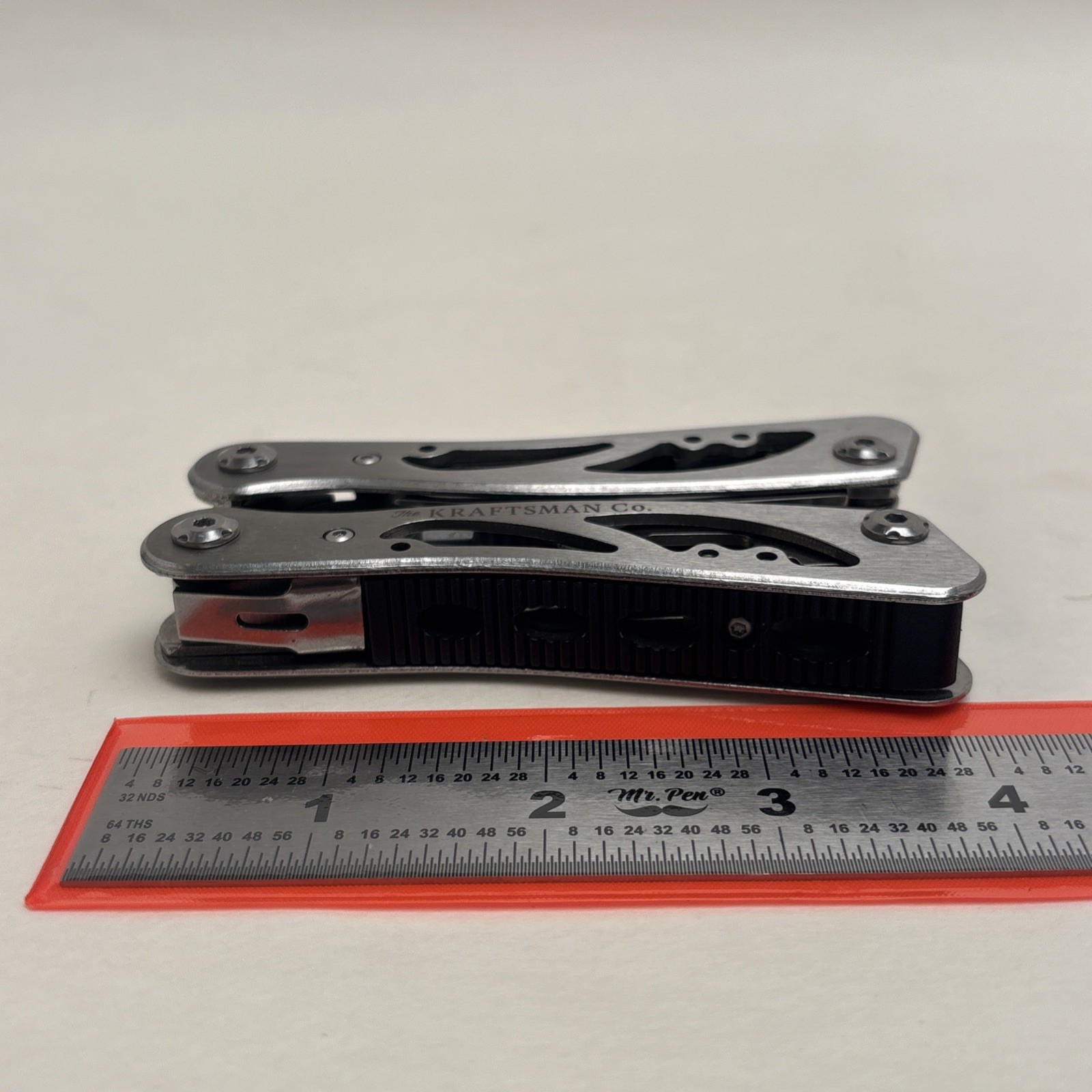 Kraftsman Multitool Silver Tone, Sheath Included. Camp Hunt Fish Survival Bugout