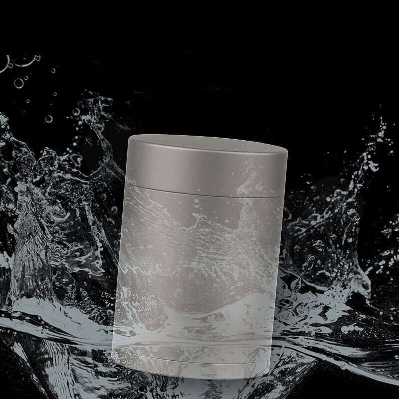 Hot TC4 Titanium Waterproof Large-capacity Storage Box Pill Container SealedTank