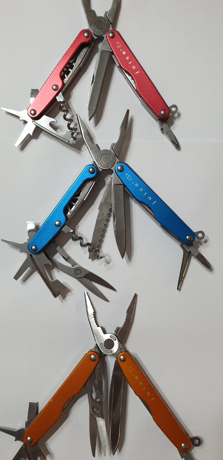 🔥 Leatherman Juice C2 S2 CS4 Set Blue Orange Red Retired MultiTool Collectable