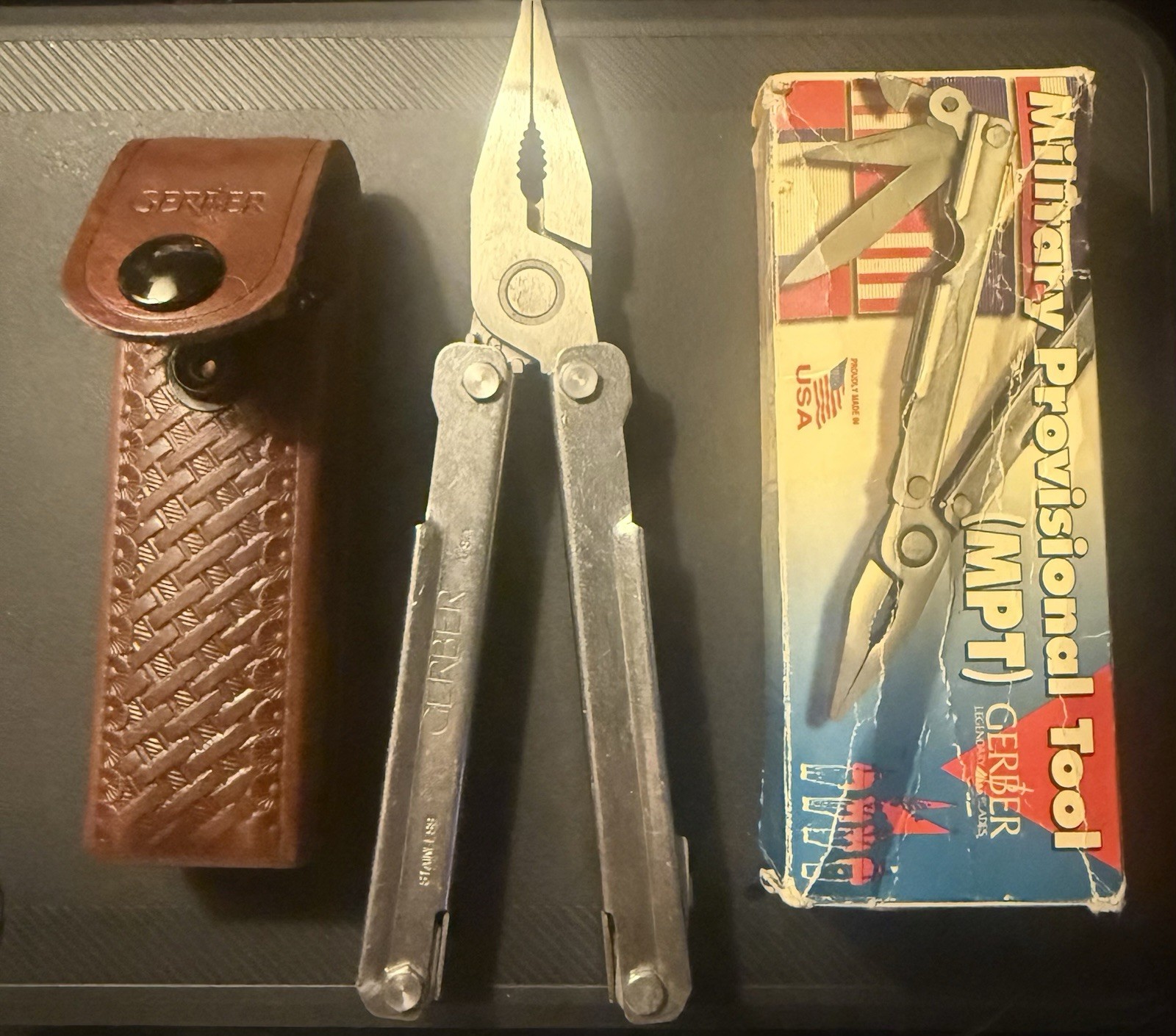 Vtg Gerber USA MPT 55511 Military Provisional Tool & Sheath Plier Multi-Tool
