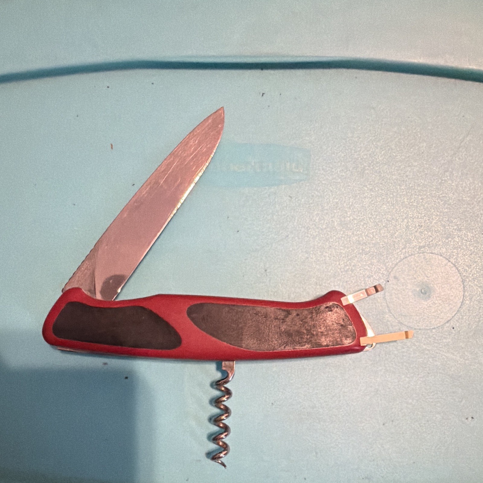Victorinox Swiss Army 4-Tool Multi-Tool Knife w/ Corkscrew Red/Black