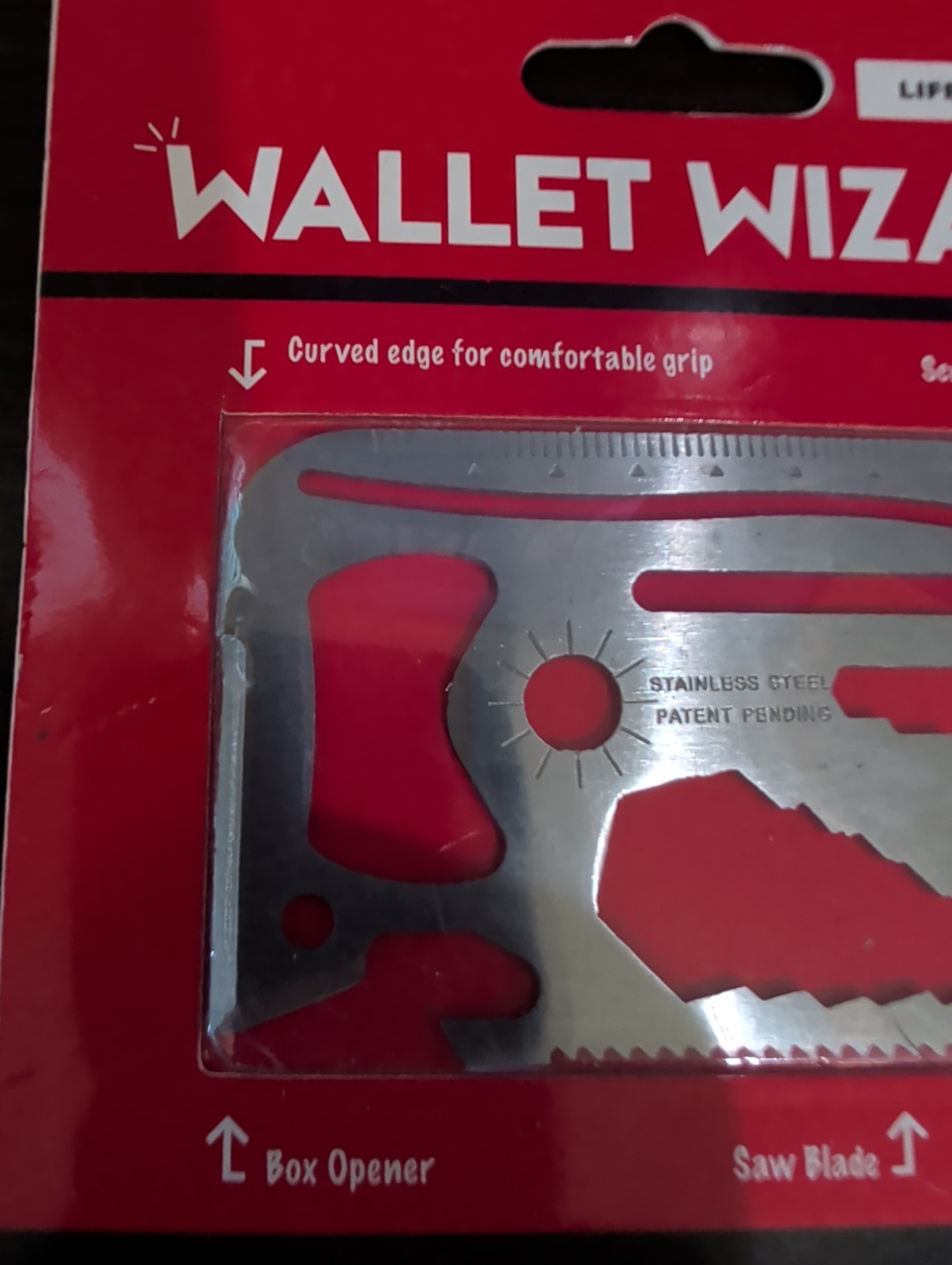 Wallet Wizard Survival Multi Tool 26 tools, Small Credit card size, camping