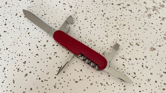 Victorinox Swiss Army Red Spartan Knife ,Opener Bottle Multi Tool- – – –