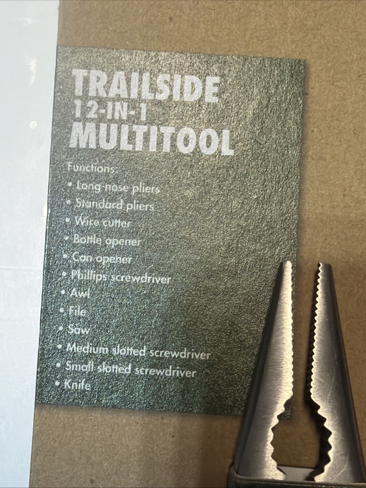 12-in-1 Multitool Ozark Trailside #6119 Fishing, Camping, Hiking, Car, Emergency