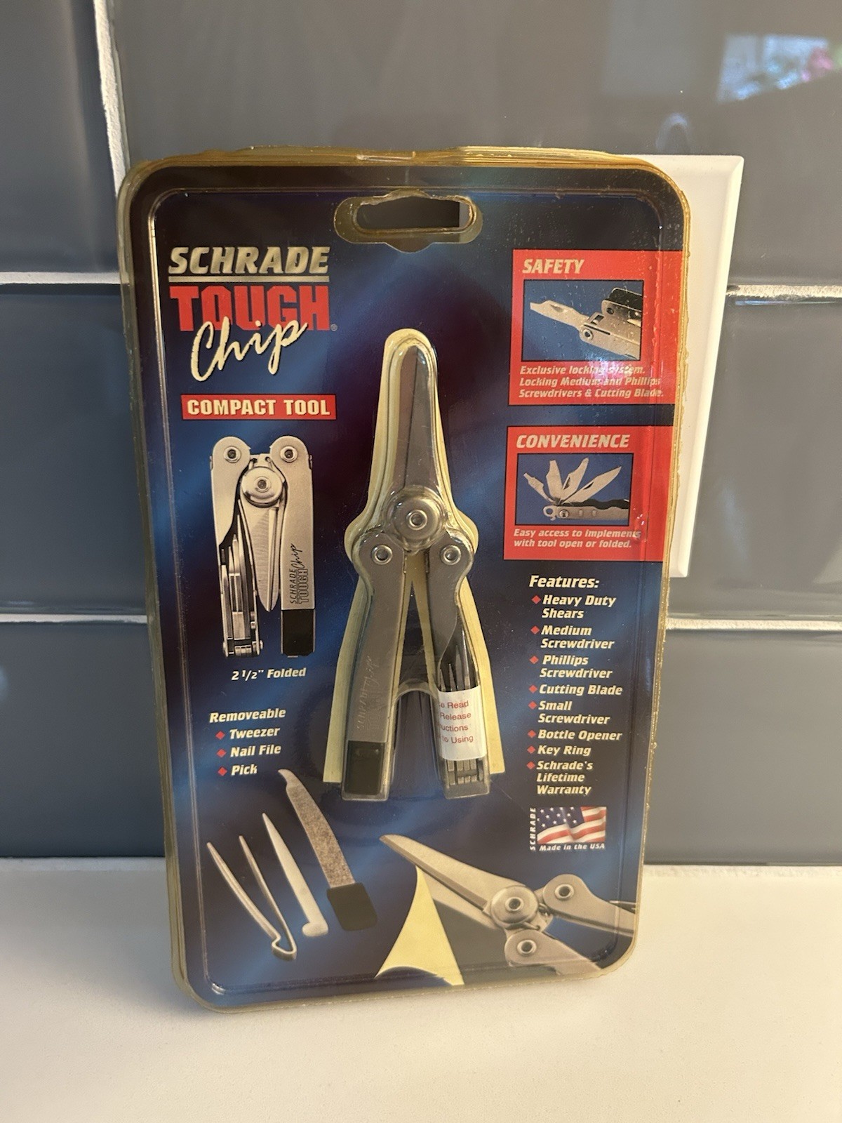 Schrade Tough Chip Compact Multi-Tool/Folding 2 1/2 Sealed New In Package