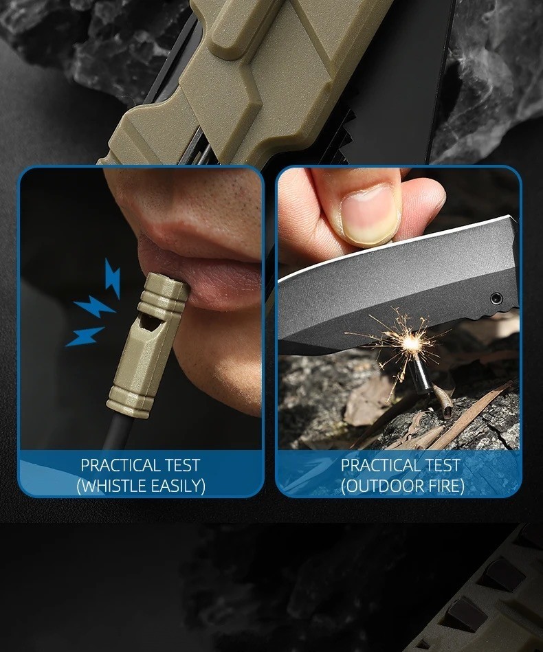 Survival Multi Purpose Tool EDC Function Knife Bugout Multifunction Multipurpose