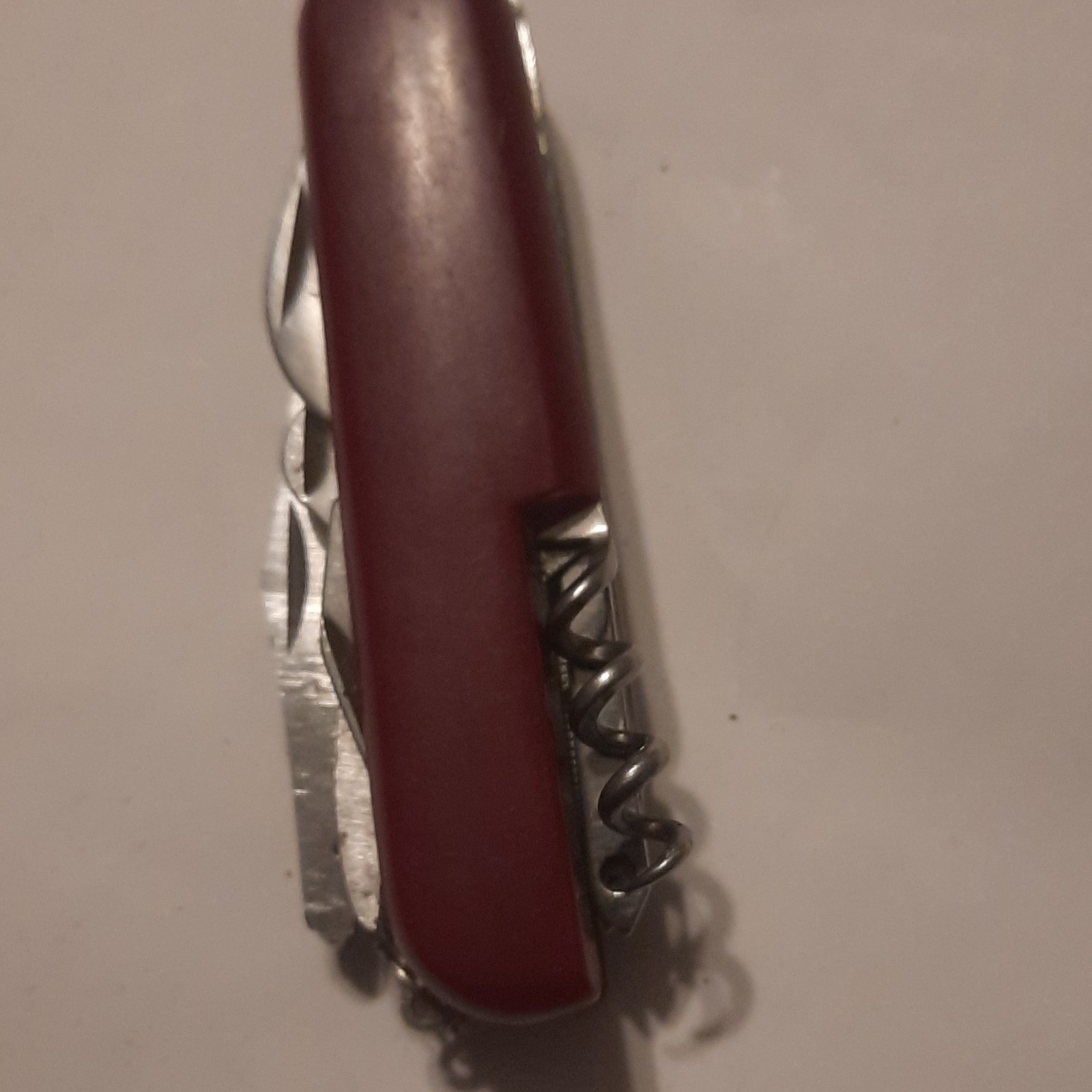 Red Multi-Tool Pocket Knife Stainless Steel with Knife, Scissors, Corkscrew