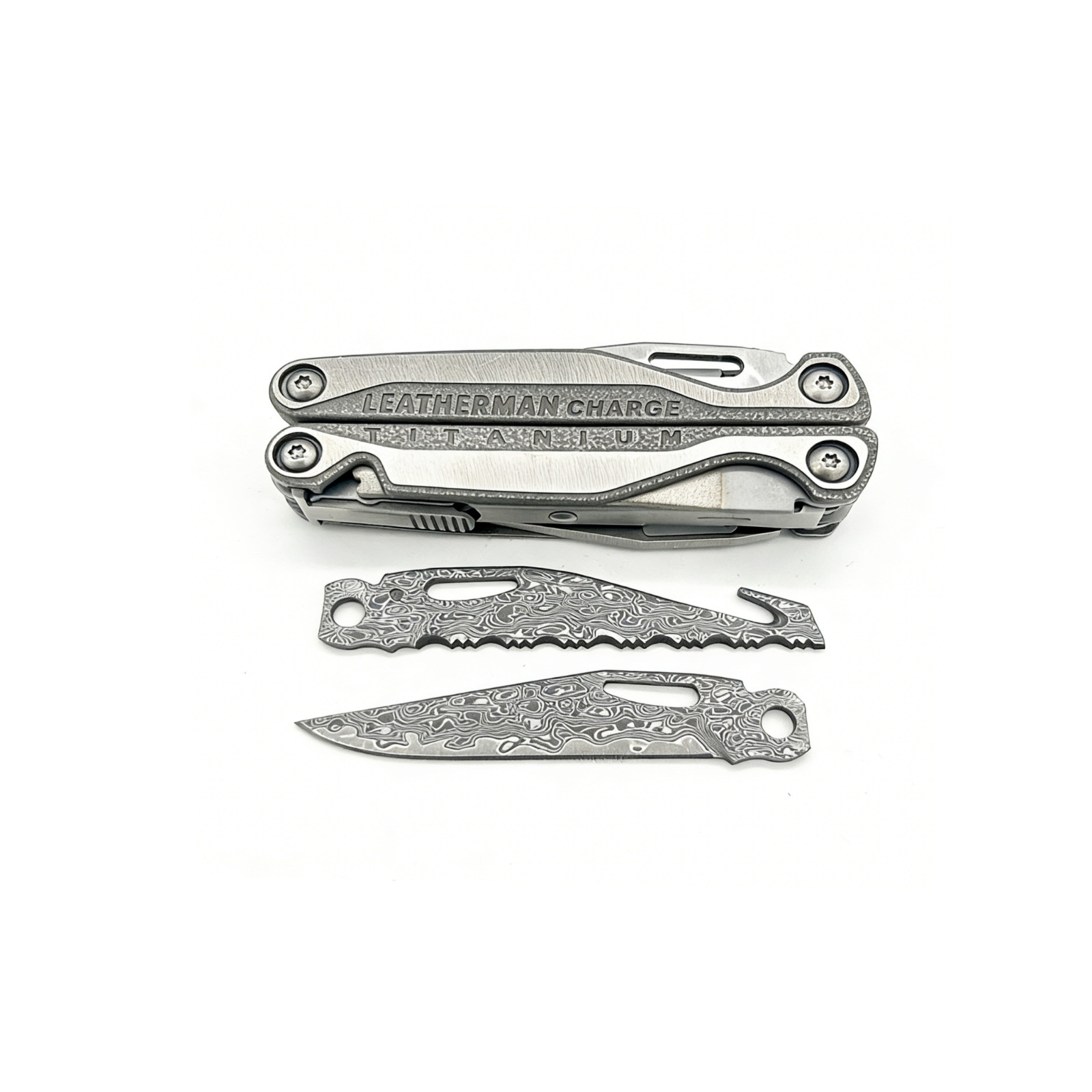 USA VG10 Damascus Replacement Blade for Leatherman Charge TTi Wave Signal