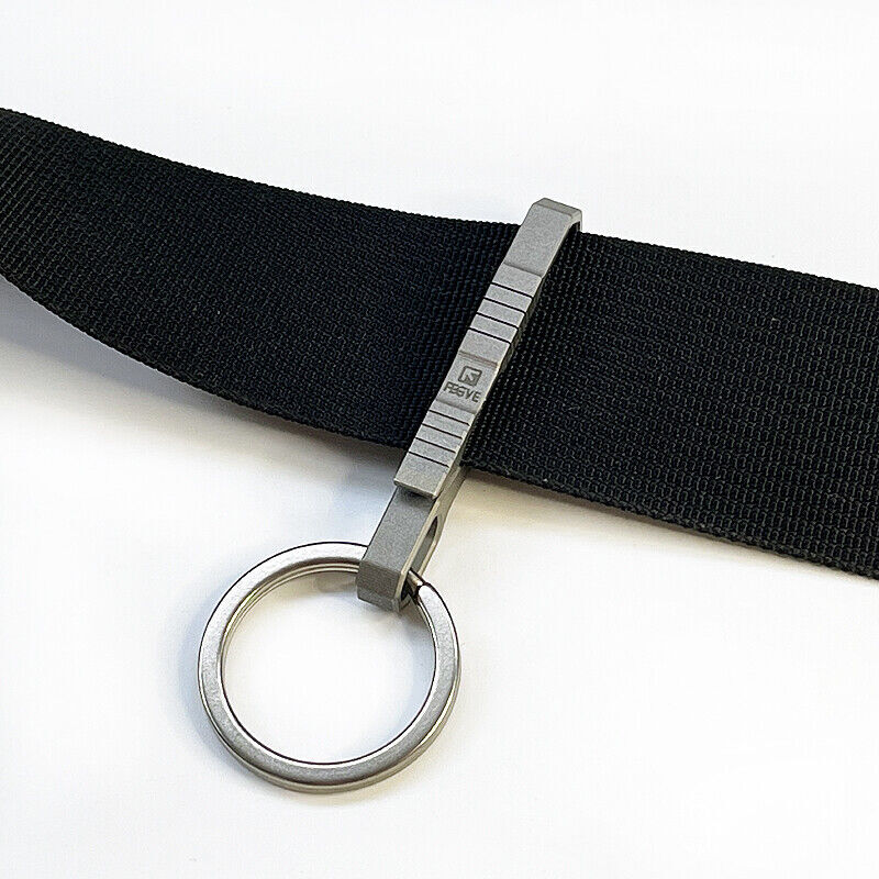 Titanium Alloy Keychain Quick Buckle Detach Belt Waist Hanging EDC Key Ring Tool
