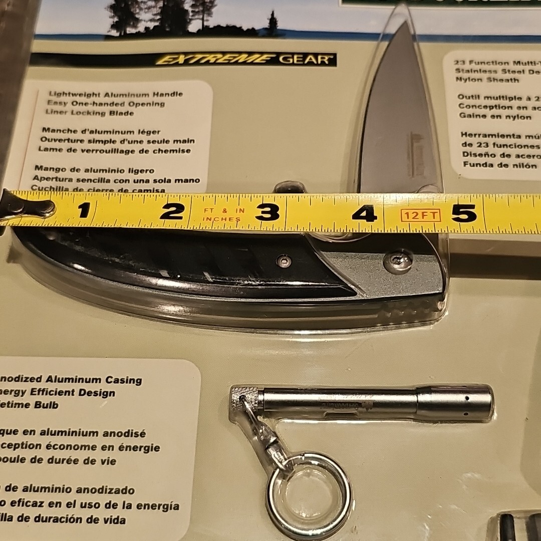 Outdoor Life Pocket Knife, Multi-Tool & Sheath Combo pack Light Extreme Gear New