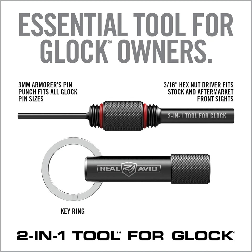 Glock Accessories – Choose between 2-In-1 Tool, 4-In-1 Tool or Pro Pack for Glo