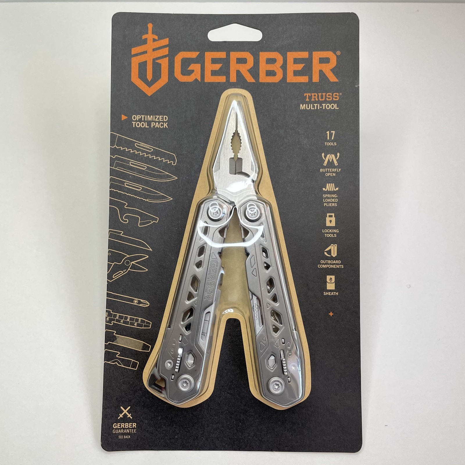 BRAND NEW! Gerber Truss Multi-Tool: Features 17 Distinct Tools (31-003304)