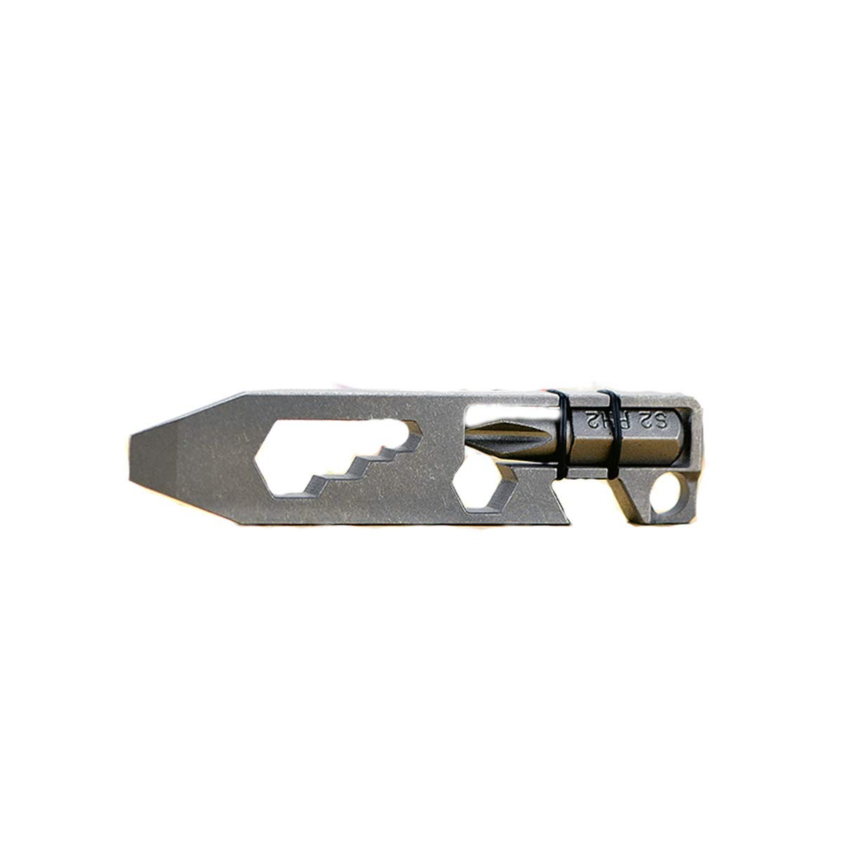 Titanium Multitool Pry Bar Bottle Opener Screwdriver Wrench Tool EDC Gear Key…