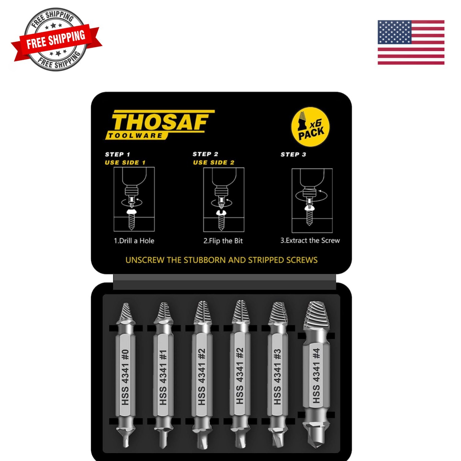 Gifts for Men, Damaged Screw Extractor Set,Fathers Day Gifts for Dad from Dau…