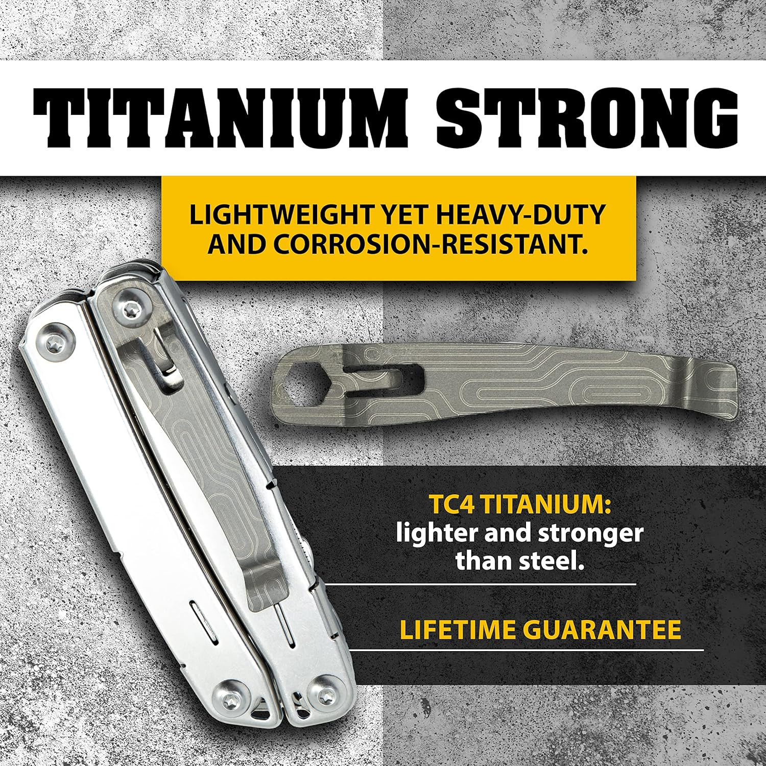 Donk! Titanium Pocket Clip. Made for Leatherman Wingman & Leatherman Sidekick. 5
