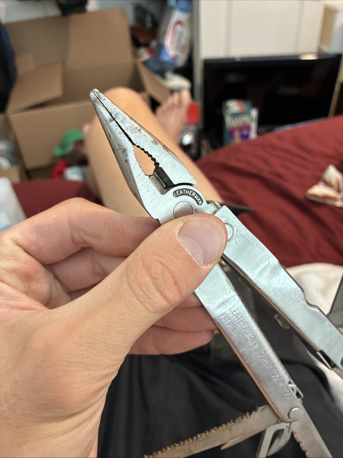 Original Leatherman Super Tool 200 Multitool With Leather Discontinued