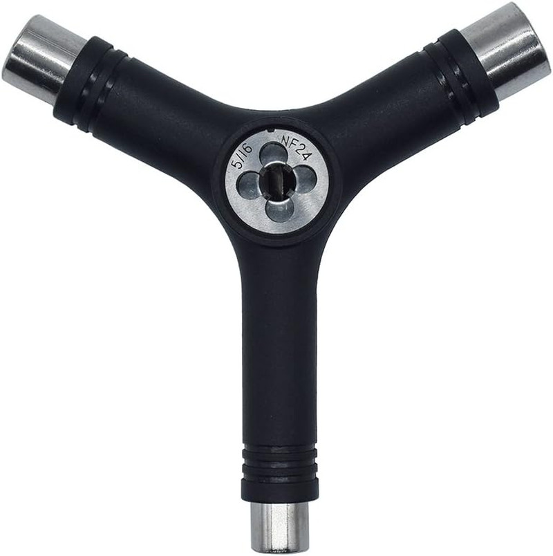 Black All-In-One Multifunctional Portable T-Tool&Y-Tool for Skateboard,All-In-On