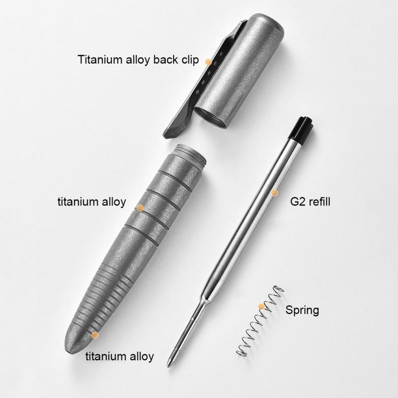 Titanium Edc Tactical Pen – Multifunction Survival Writing Tool & Glass Breaker