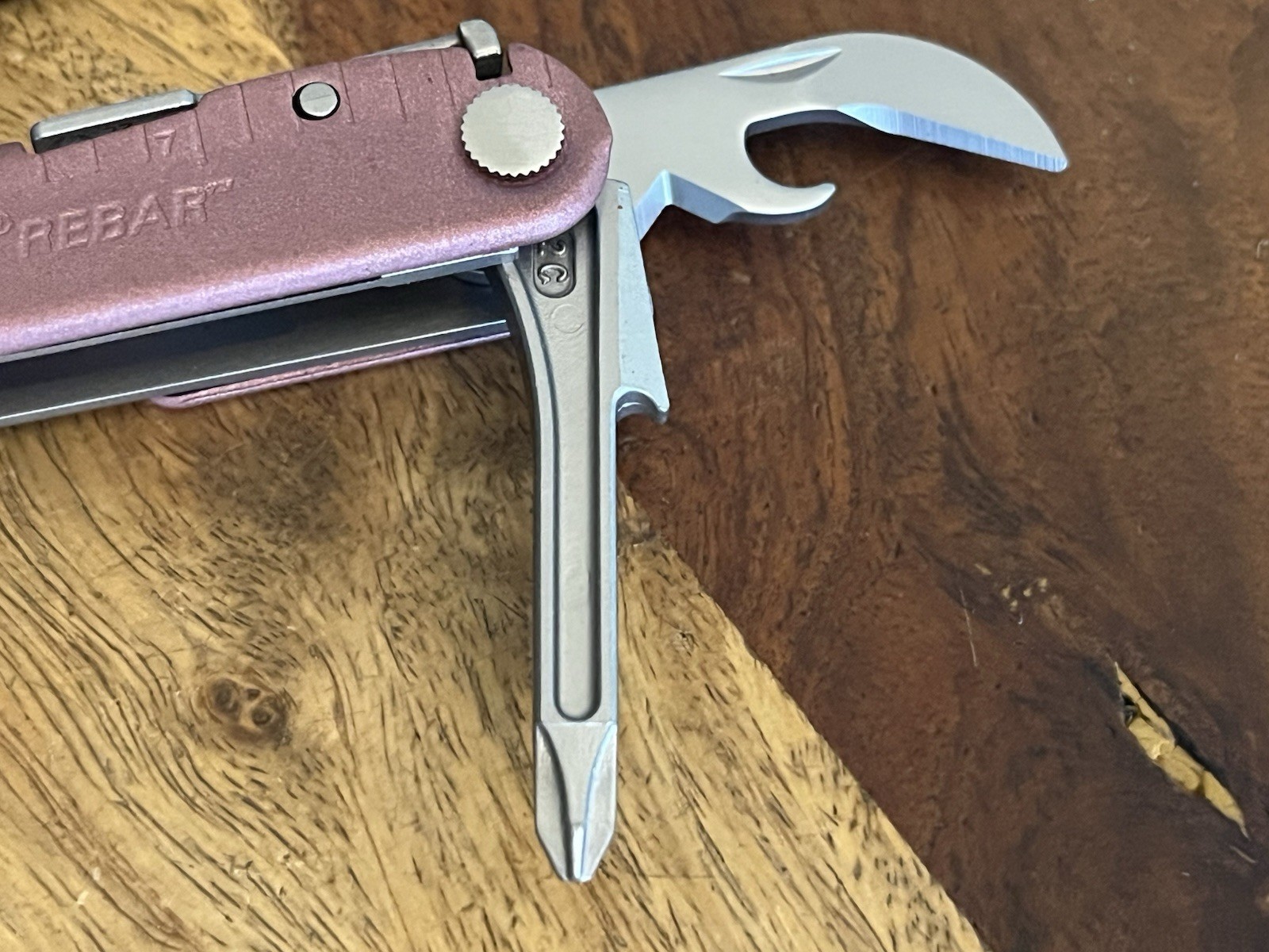 Leatherman Rebar Heathered Cranberry Multi-Tool (17-in-1) SUPER NICE!!! w/Sheath