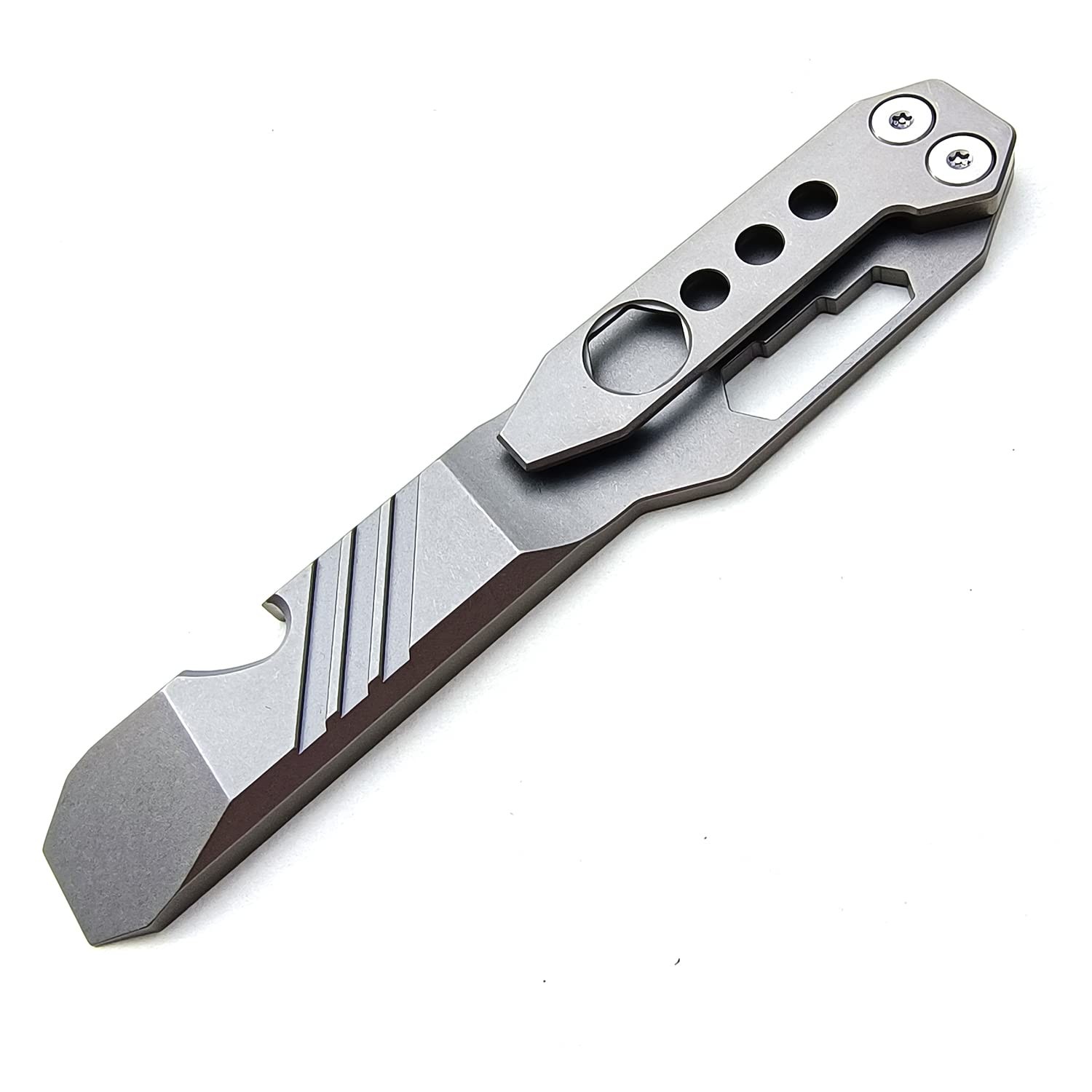 Titanium Pry Bar EDC Wrench Bottle Opener Multi Function Outdoor Tool