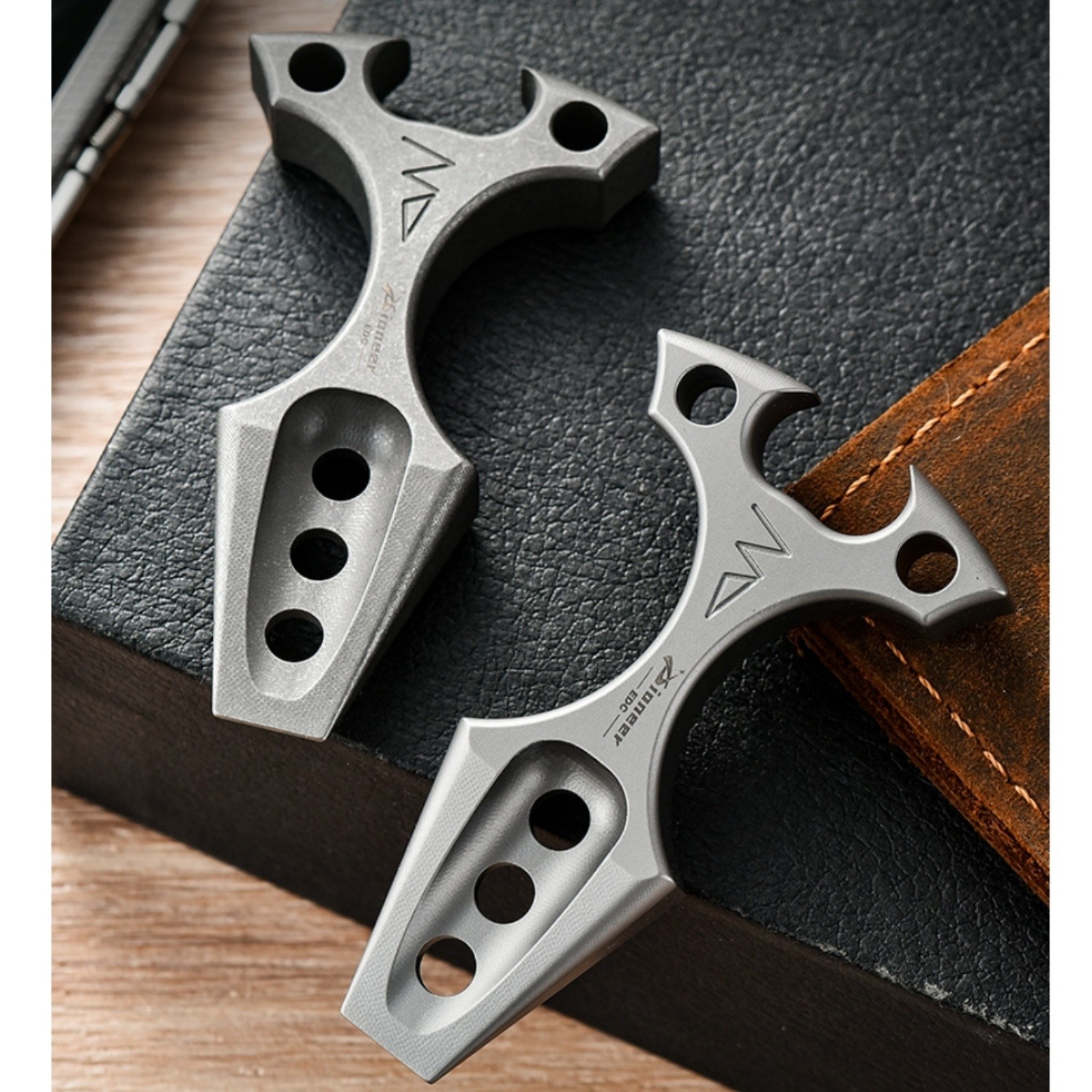 Titanium Alloy EDC Hand Grip Multi-Tool Bottle Opener Keychain Pendant Portable