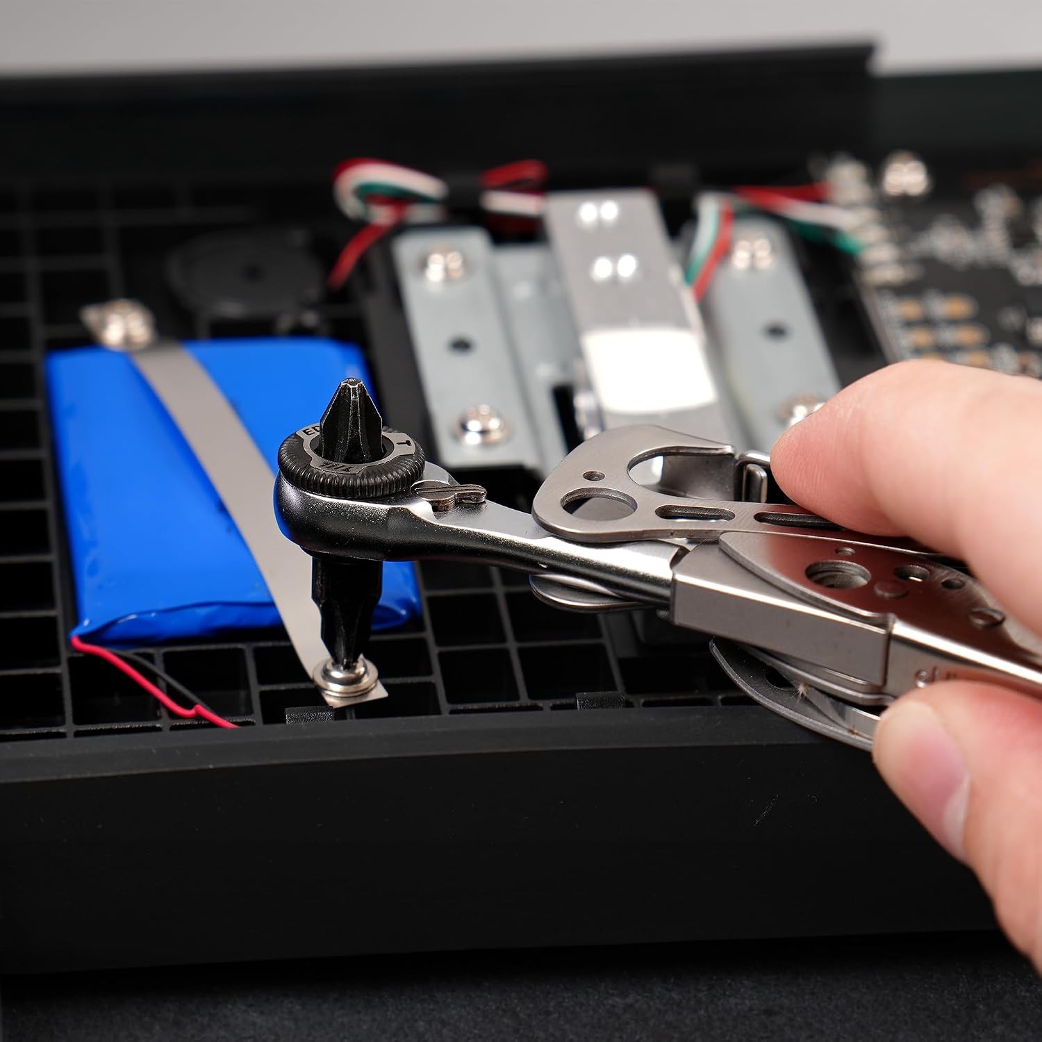 EDC Ratchet Wrench for Leatherman Multitool MK2 711L Compact Screwdriver Flat