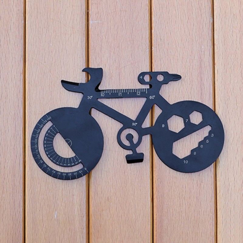 Multifunctional Stainless Steel Bike Card Tool with Bottle Opener Screwdriver