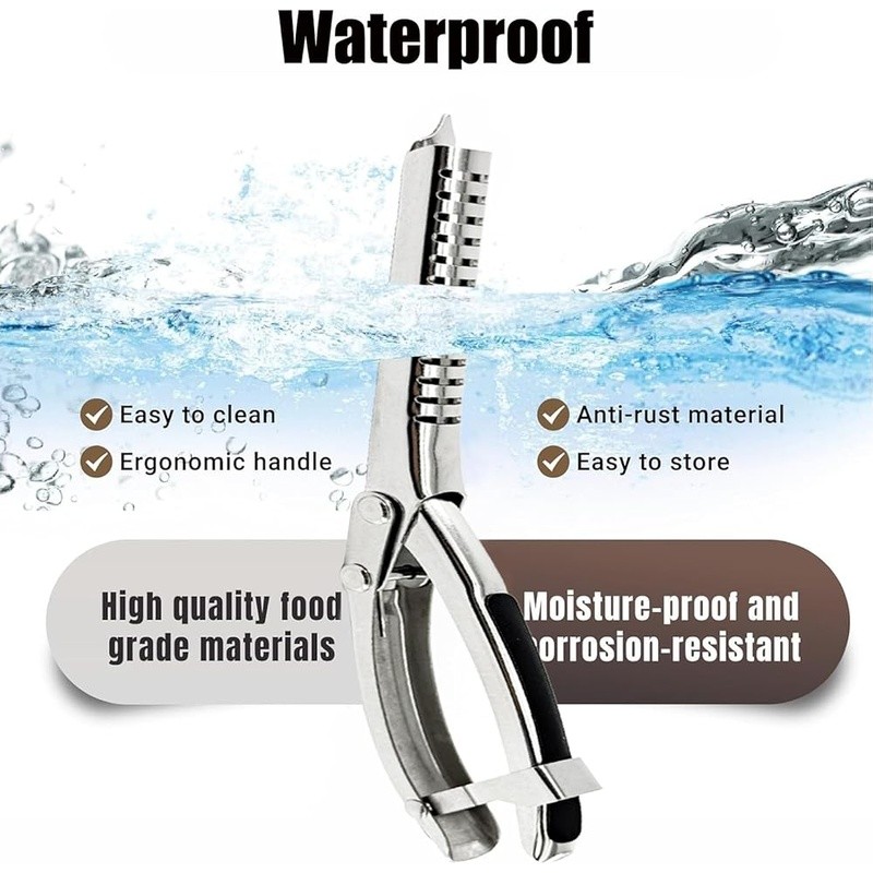 Stainless Steel Rib Membrane Remover BBQ Tool Dual Blade Ergonomic Handle New
