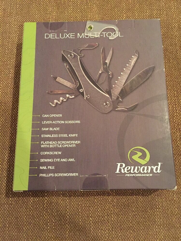 Reward Performance Blue Deluxe Multi-Tool Pocket Knife NEW