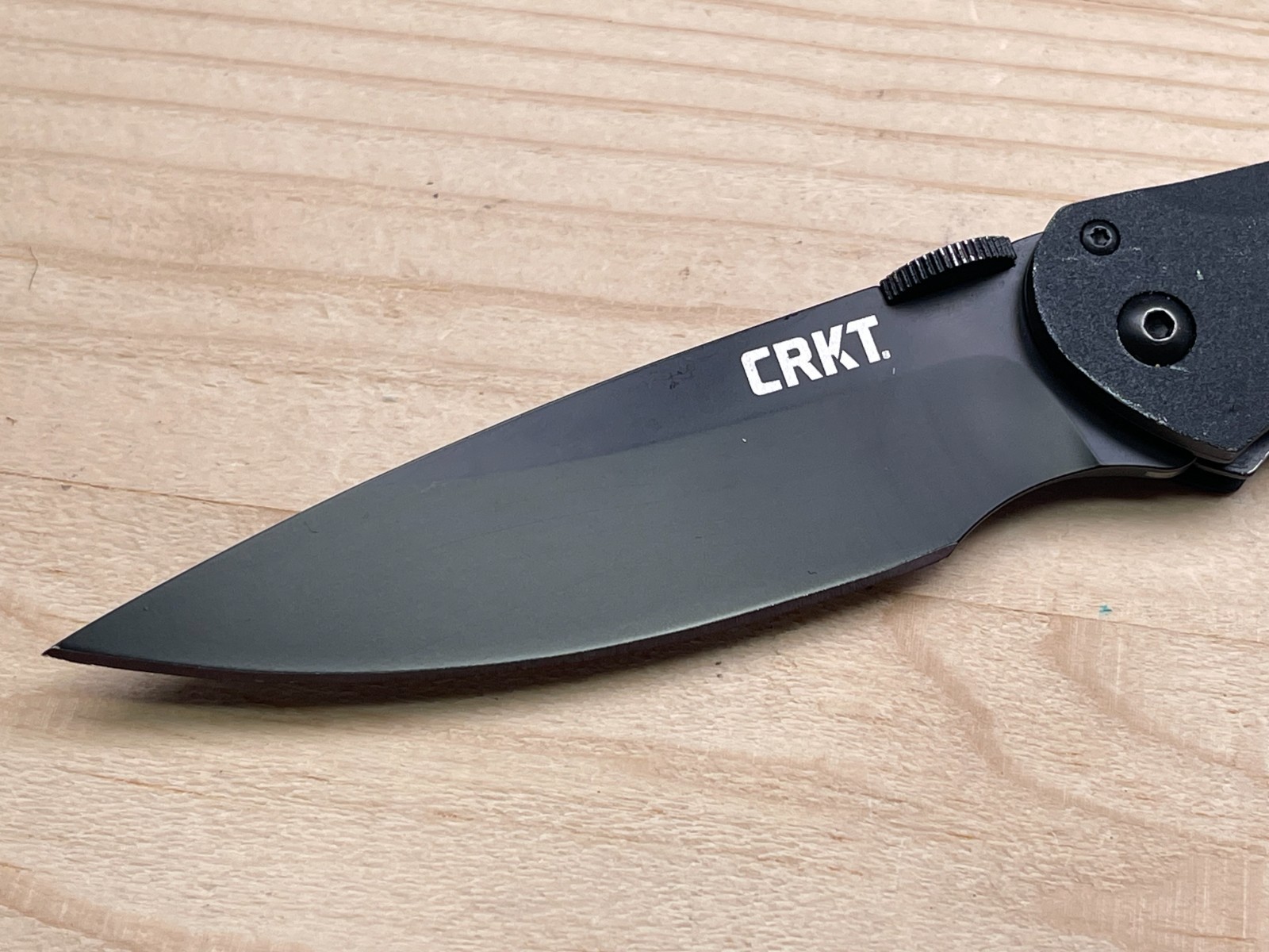 CRKT Argus 7030K Lerch Design Black A/O Folding Pocket Knife – Very Nice