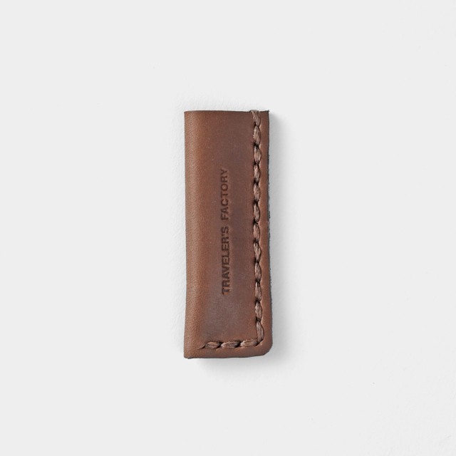 TRAVELER’S Factory Cowhide Leather Case for Pocket knife Higonokami Small size