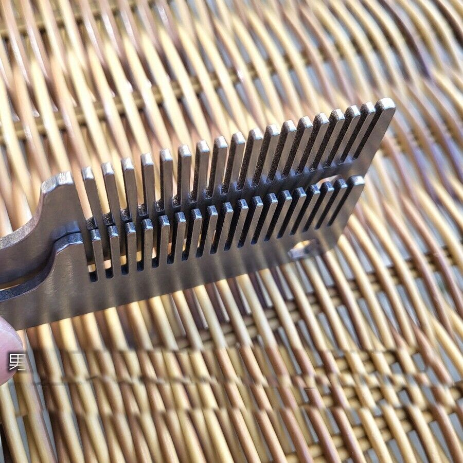 EDC Titanium Alloy Men Comb Hair And Beard Outdoor Pocket Multifunction Tool NEW