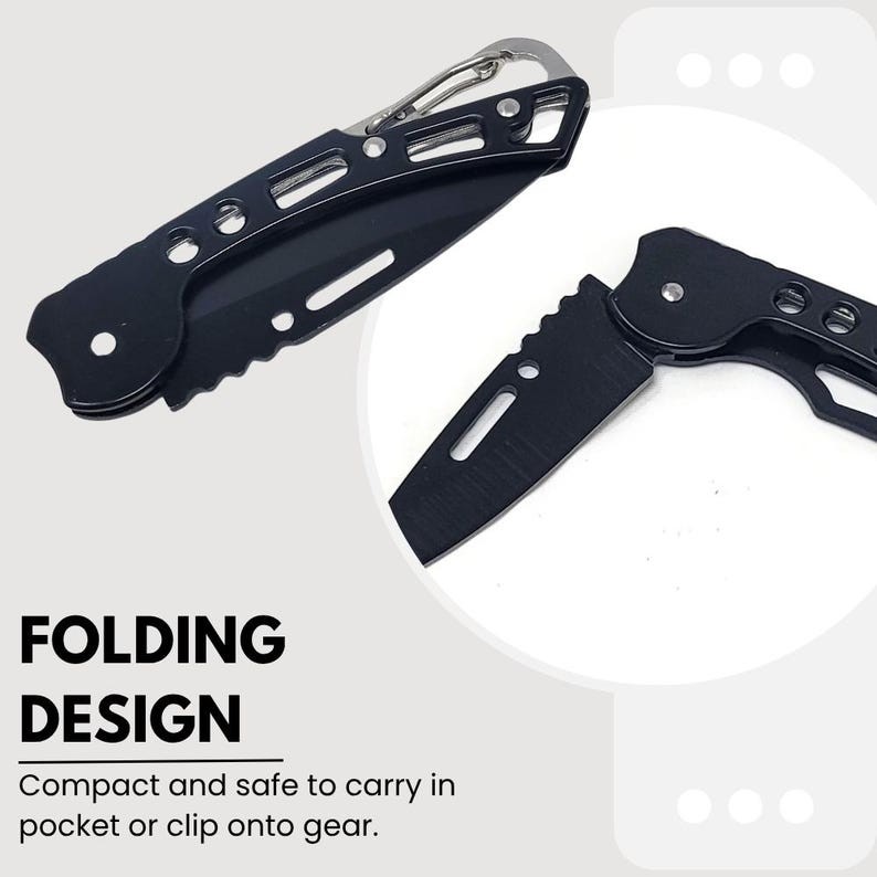 Custom Engraved 3pc Compact Outdoor Kit Designed for Camping & Daily Utility Use