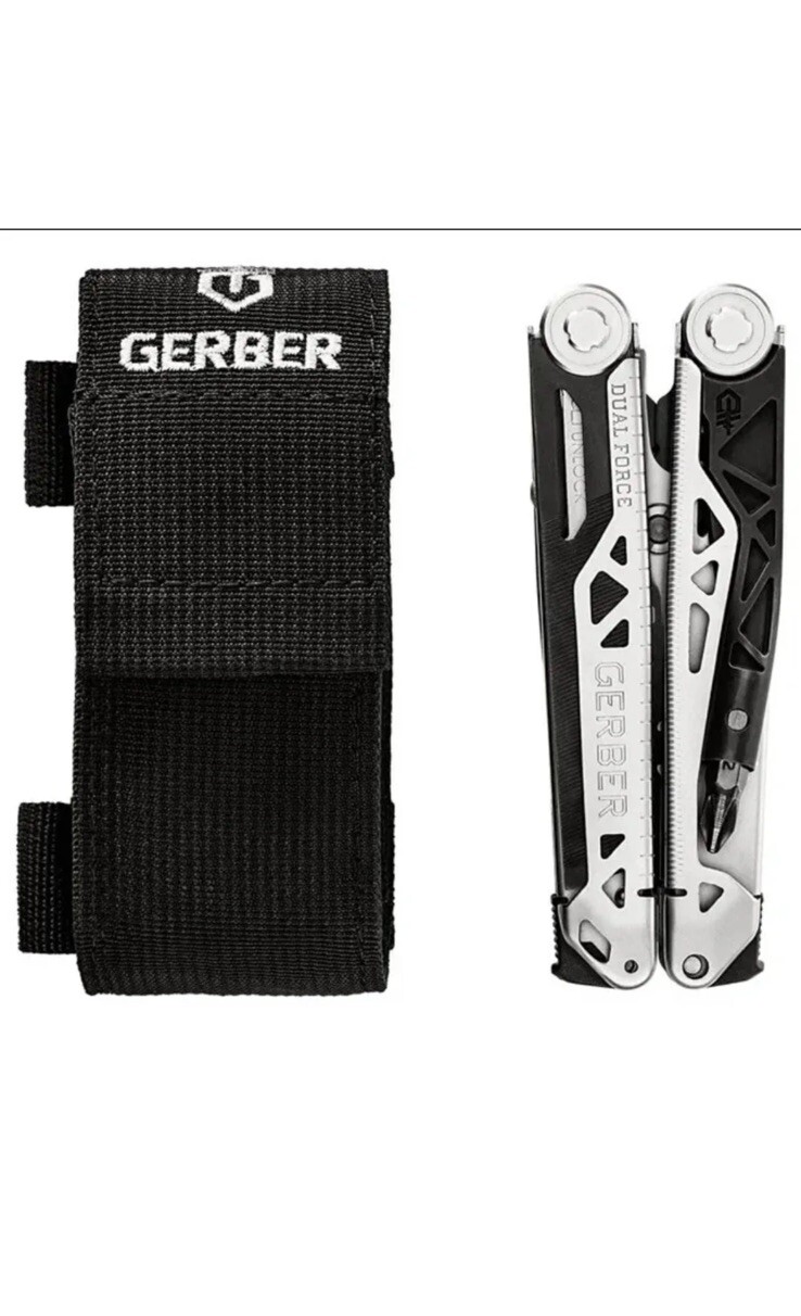 ~~Gerber Dual-Force Multi-Tool Pliers Black (12-in-1) NEW