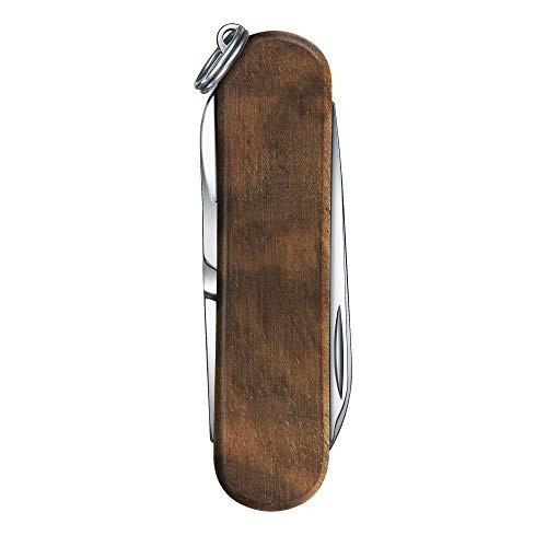 Victorinox Nail Clip 580 Wood Small Swiss Army Knife 6 Functions w/ Nail Clipper