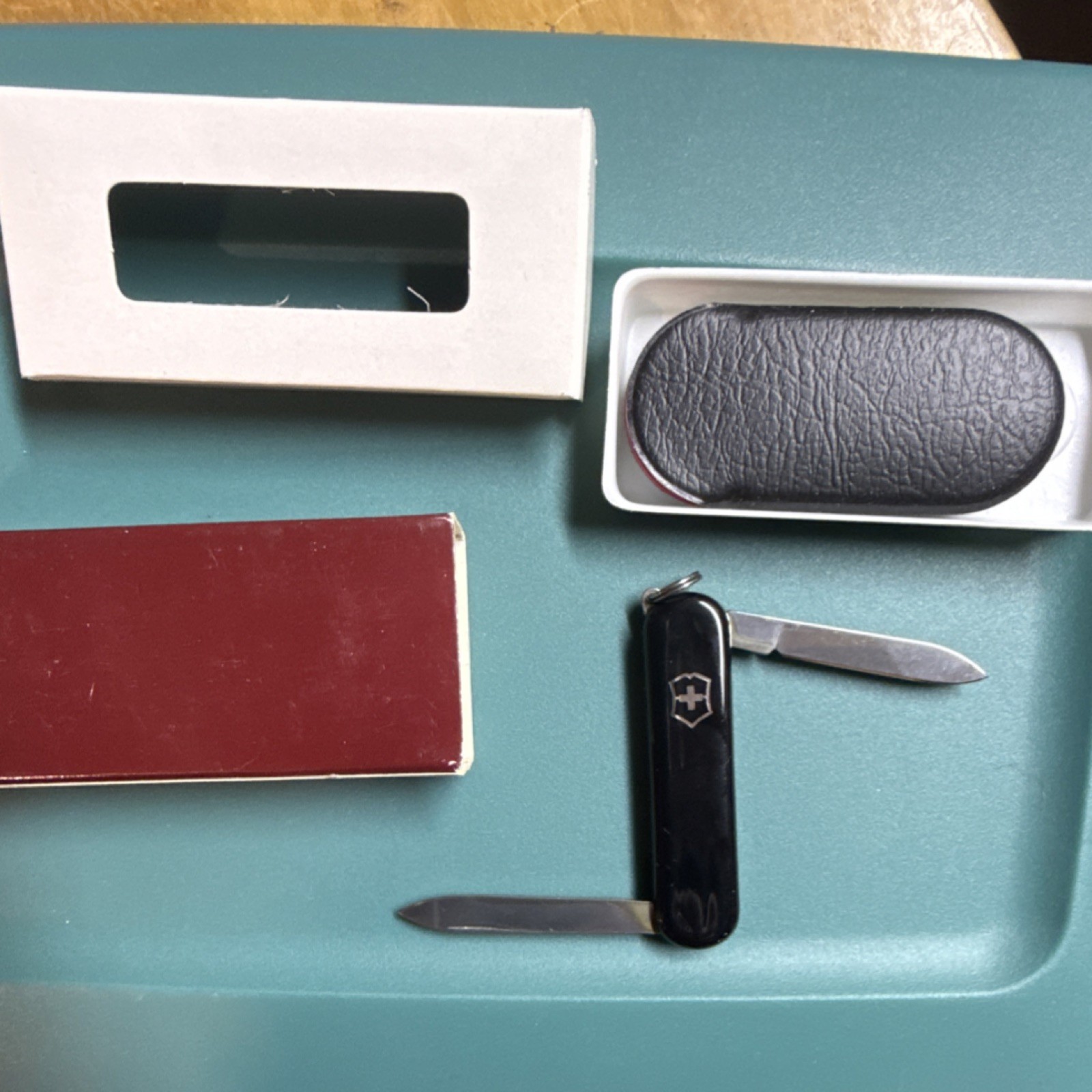 Victorinox Multi-Tool Black Stainless Steel Knife File Straight Edge