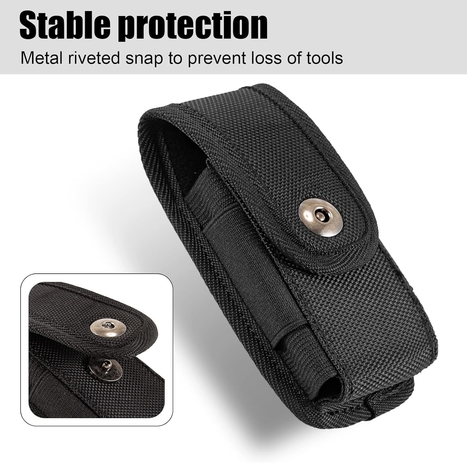Stylish Multitool Belt Pouch for Men – Fits 5″ Tools with Magnetic Closure