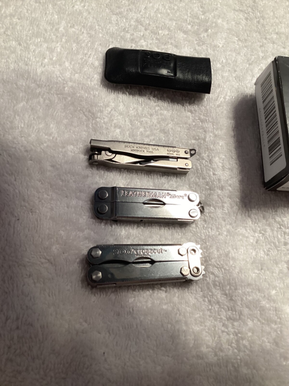 Leatherman Micra, Sog Cross Cut, Buck 350, Multi Tool Lot NEW
