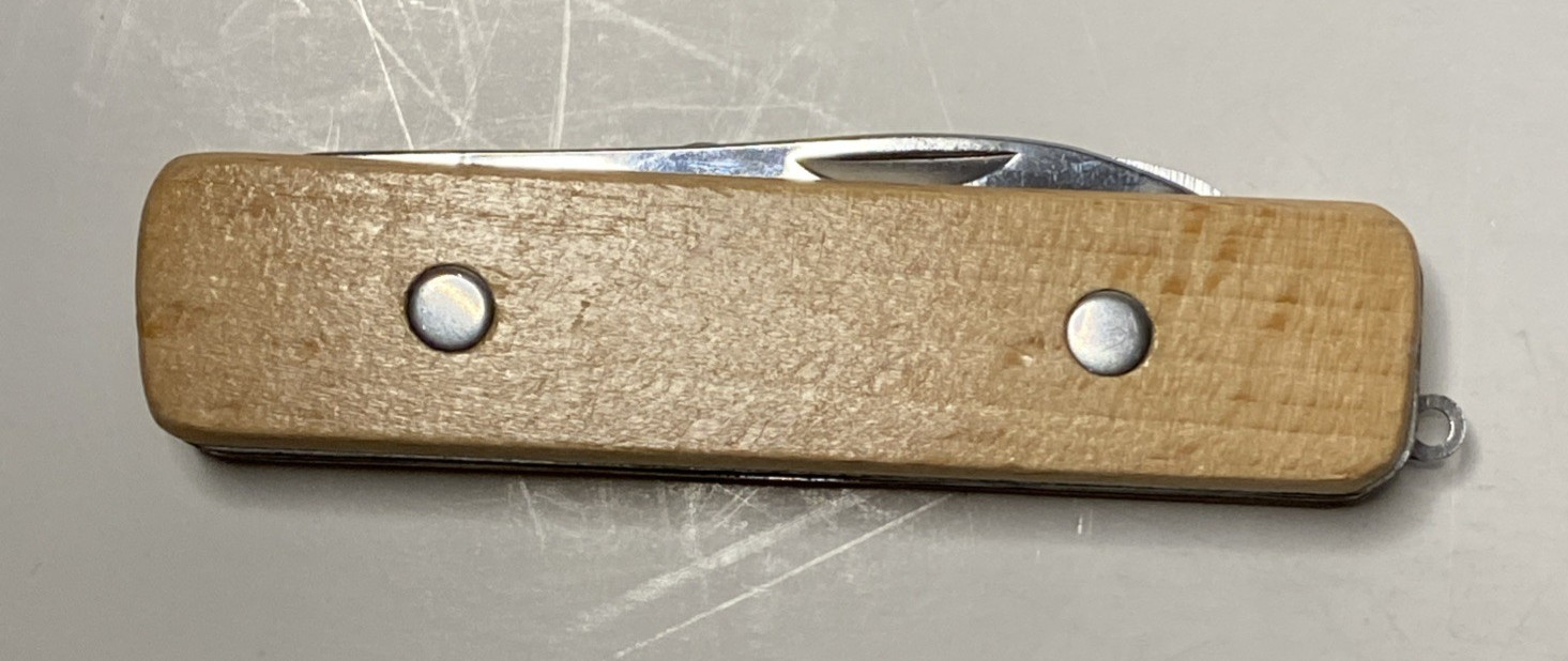 Huckleberry Multi-tool Pocket Knife with Scissors, Saw, and Wood Handle
