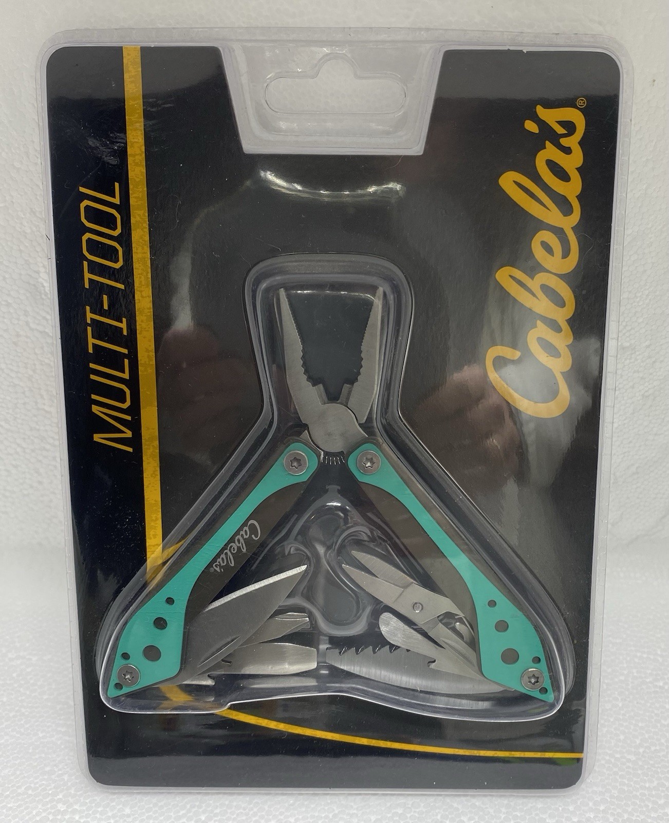 Cabela’s Multitool 8 In 1 Tools with Nylon Case 4 3/8″ Overall Length Brand New