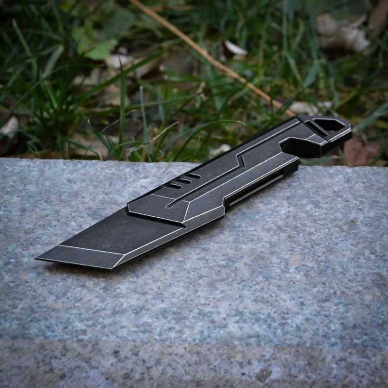 TC21 Titanium Alloy Thickened Pry Bar Outdoor EDC Multi Tool with Window Breaker