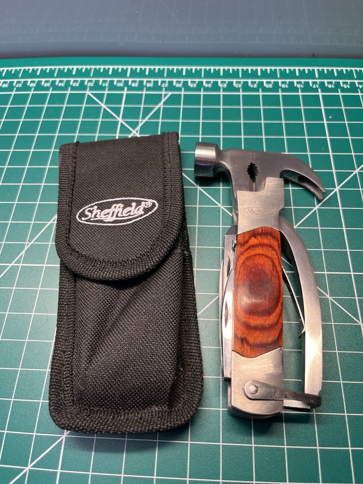 Sheffield Multi Tool Pocket Knife Cutters Saw Hammer File Pliers Camping